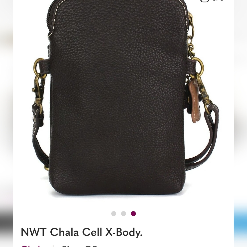 Chala Brown and Tan Dog Crossbody Bag - Picture 8 of 8